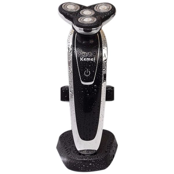 

kemei 3 in 1 multifunction electric shaver rechargeable 4d men's shaving machine washable triple blade for face care km-8871