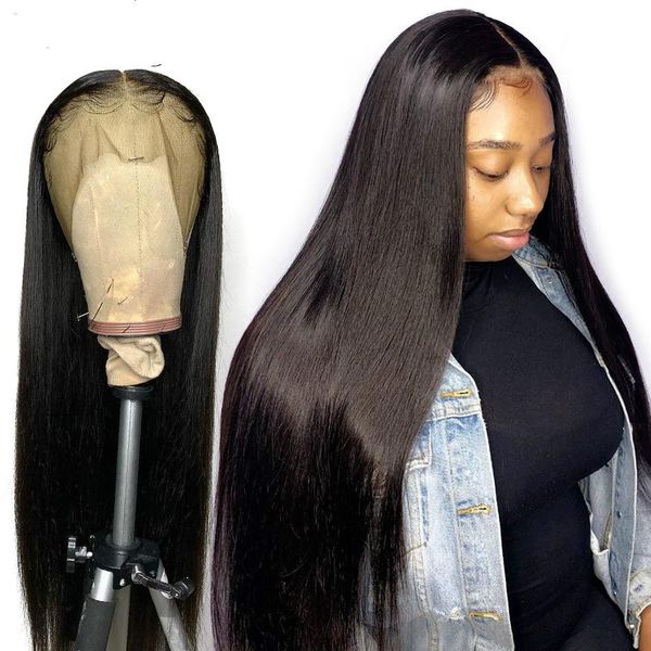 

360 lace frontal wigs pre plucked with baby hair straight peruvian remy human hair lace front wigs for black women ing