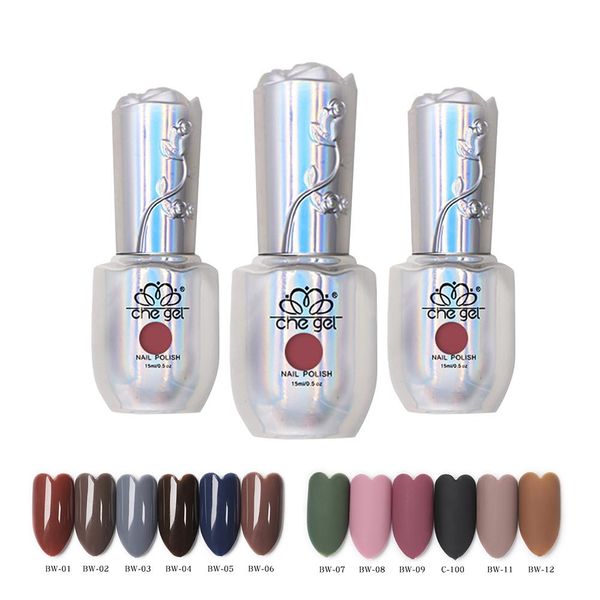 

35# new leopard print nails 15ml non toxic solid color uv led gel polish nail art varnish long lasting primer gel nail polish