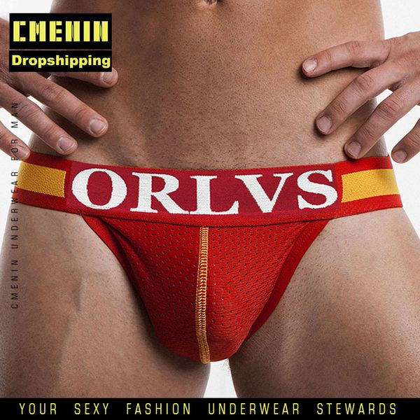 

underpants cmenin fashion men underwear briefs jockstrap breathable for drop, Black;white