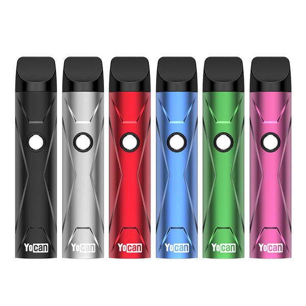 

Оригинал Yocan X Pod Kit E Cigarette технология Starter Kits 500mAh испаритель 10s Разогреть VV батарею ППЭС 6 цветов DHL