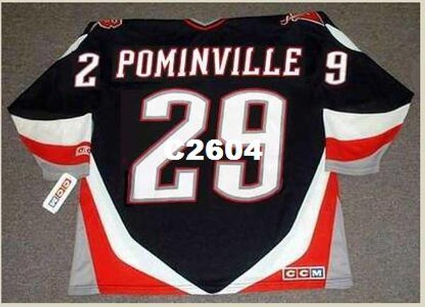

mens #29 jason pominville buffalo sabres 2005 ccm retro hockey jersey or custom any name or number retro jersey, Black