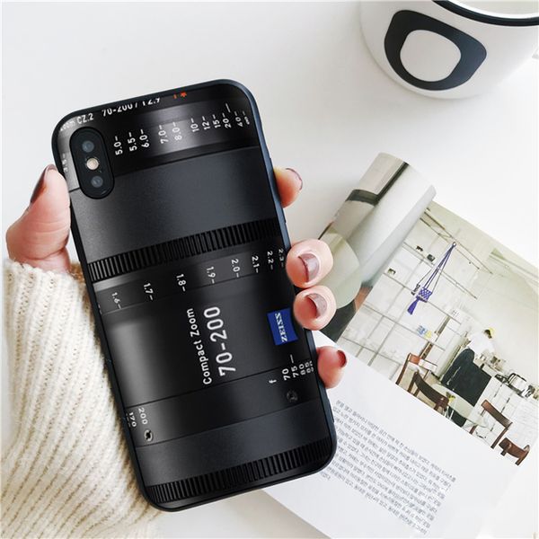 

fundas luxury camera lens cover for iphone 11 pro xs max xr case for iphone 8 7 6s plus 5s se 5 case soft silicone cover.