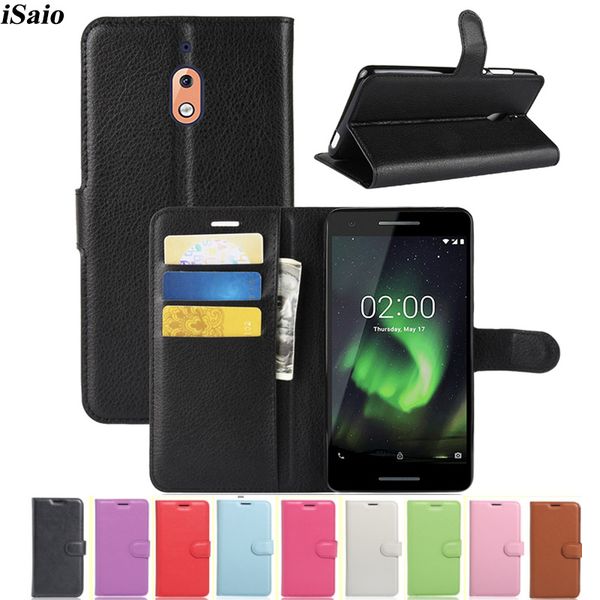 

for nokia 2.1 wallet flip leather case cover 5.5 inch for nokia 2.1 2018 ta-1080 tpu back cover stand with card slot phone cases