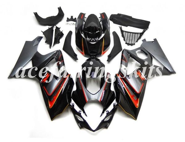 

4 gifts new abs motorcycle full fairings kits fit for suzuki gsx-r1000 k7 2007 2008 07 08 bodywork set custom gray