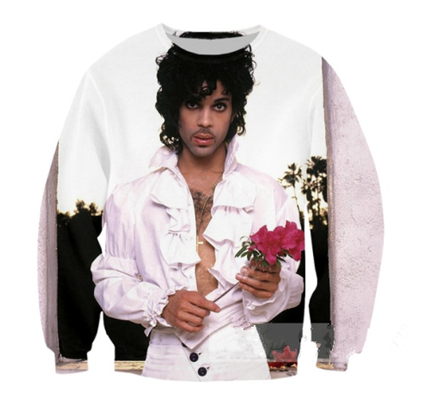 

new fashion singer prince rogers nelson sweatshirt 3d print clothing women men unisxe sweatshirt casual outerwear pullovers k347, Black