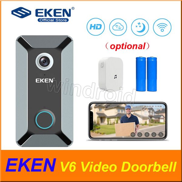 

оригинал eken v6 720 p wifi видео дверной звонок главная дверной звонок беспроводной визуальный дверной звонок облако хранения в режиме реал
