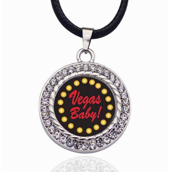 

vegas baby circle charm necklace stars ball pendant crystal collares chain necklace for unisex, Bronze;silver