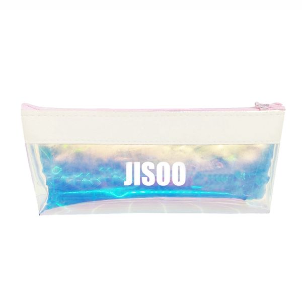 

1pcs blackpink colorful rainbow laser pencil case studens gifts office pencil pen bag school supplies