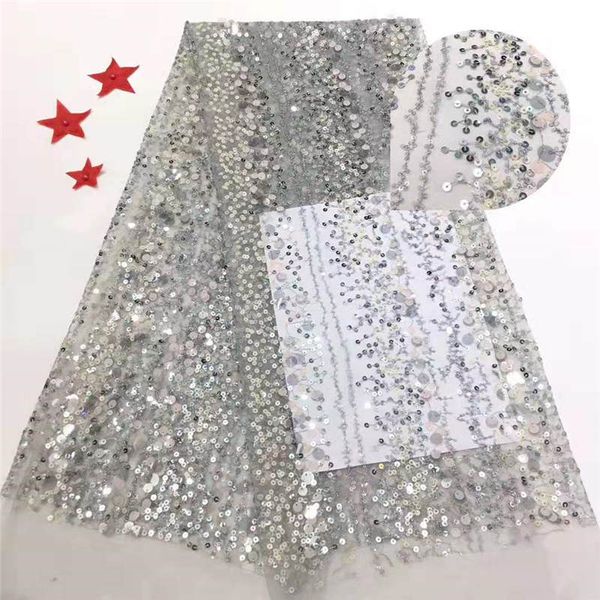 

fashion african lake blue lace fabric sequin net lace fabric embroidery nigerian party dress for african lace 2849b, Black;white