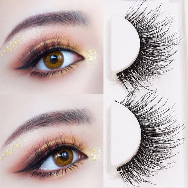 

yokpn charm thick curl 3d lashes makeup fashion black exaggerated false eyelashes hand made messy long fake eyelash 3 pairs