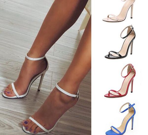 

new summer high heels european and american word fish mouth sandals women's shoes high heels plus size, Black