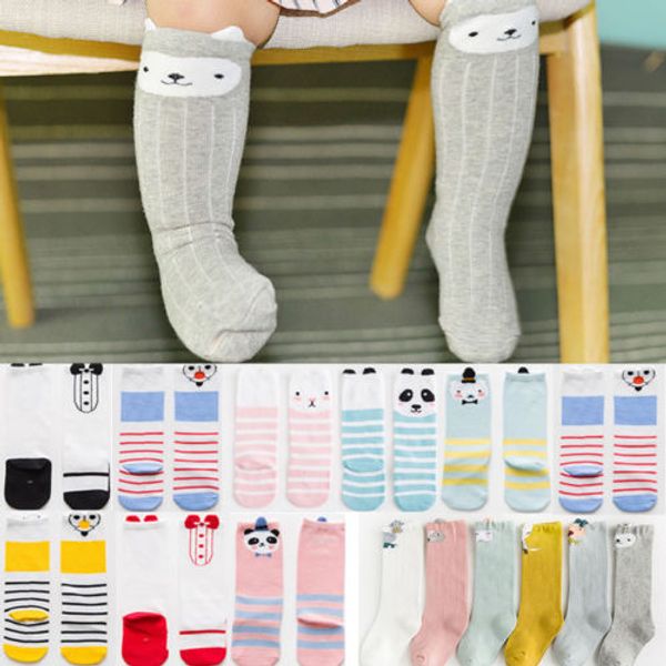 

focusnorm новорожденный ребенок дети девушки колено высокие носки колготки ноги теплее чулки для возраста 0-1t, Pink;yellow