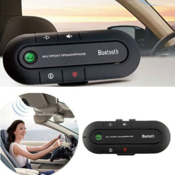 

wireless bluetooth speaker phone mp3 music player bluetooth handscar kit portable useful clip speakerphone with car charger