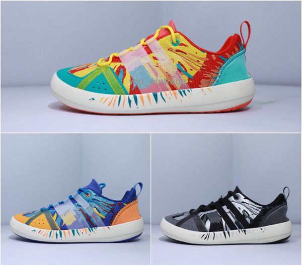 

mens climacool boat lace printing shoes fashion women comfortable athletic casual climacool grip sneakers 36-44