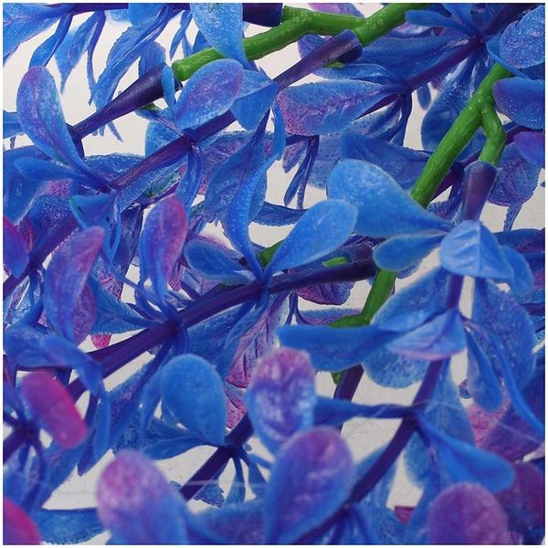 

artificial plastic water plant purple-blue deco of aquarium other aquarium fish