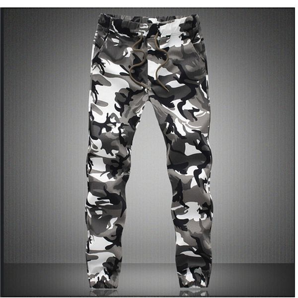 

camouflage jogger pants men 2019 pure cotton mens spring autumn pencil harem pant men comfortable trousers camo joggers, Black