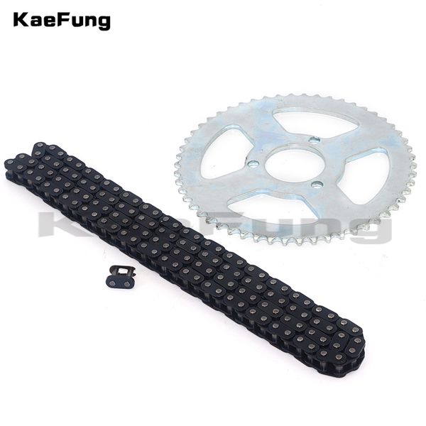 

мотоцикл части 2 тактных задняя звездочки цепь mini moto atv quad dirt pit карманный велосипед cross 47cc 49cc частей