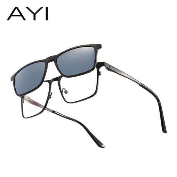 

2019 lightweight and elegant retro classic metal frame glasses myopia eyeglasses women men square clear glasses eyewear warblade, Black