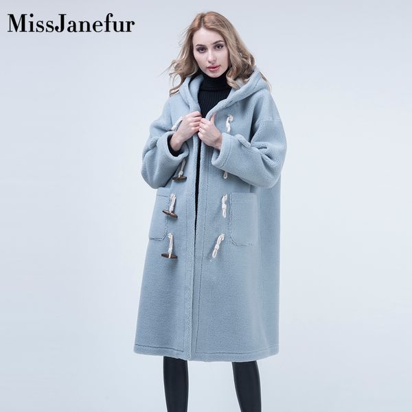 

sheep shearling fur coat women winter coat custom fur jacket parka luxury mongolian lamb wool winter women, Black