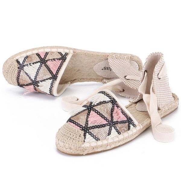 

2019 women summer causal sandals, flat espadrilles beach sandals, Black