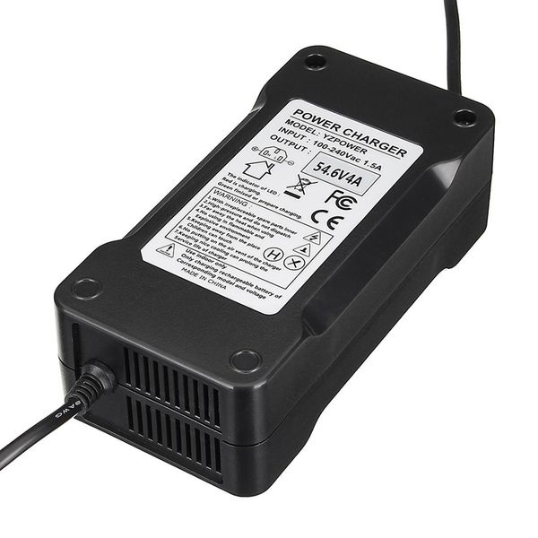 

54.6v 4a output voltage 48v lithium battery charger for electric bicycle cycle