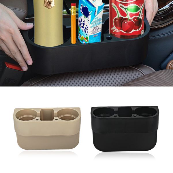 

universal car seat gap pocket catcher organizer leak-proof storage box de asiento trasero car cup cell phone drinks holder