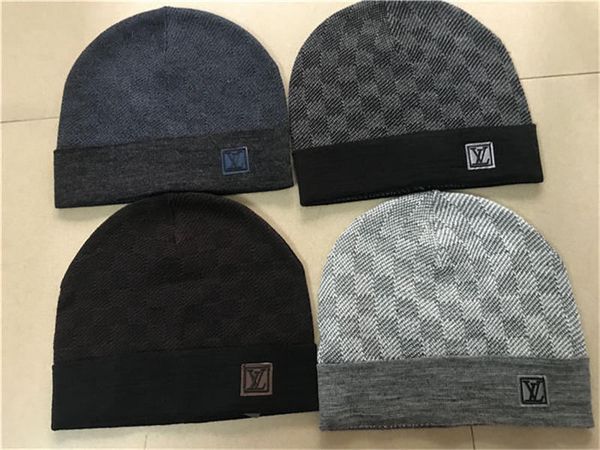 

new french fashion men's hat winter no brim urinal knitted wool hat plus velvet hat skull thickening mask tassel no brim urinal, Blue;gray