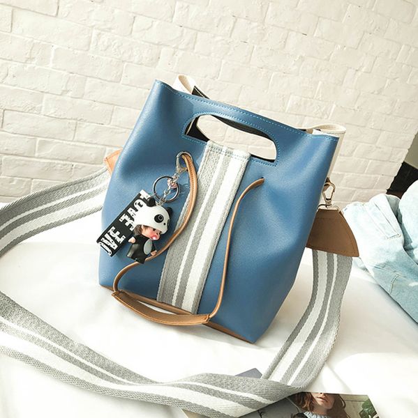 

women striped leather shoulder bags single wide straps cross body bags female fashion crossbody mesenger lovely handbags