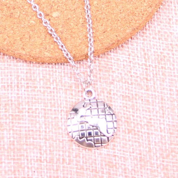 

new fashion antique silver pendants 24*20mm necklace handmade necklace gift