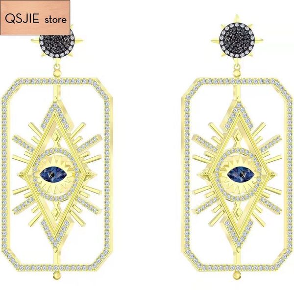 

высокое качество swa. новый бренд таро высокого класса темперамента. женские серьги, Silver