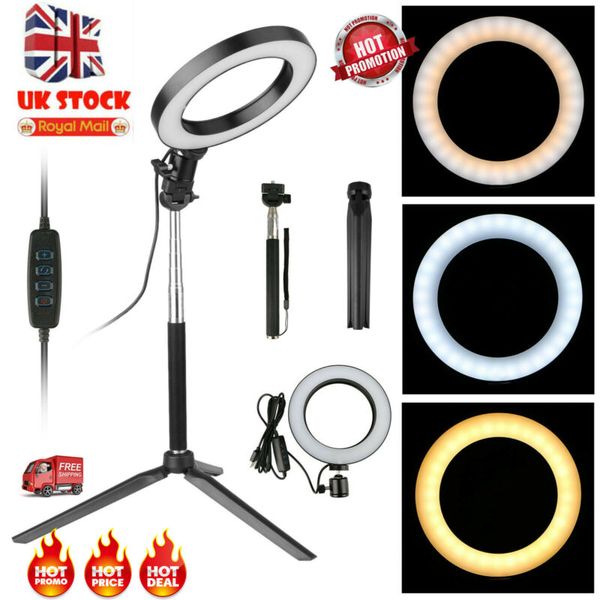 

2019 led ring light camera lamp с подставкой для штатива держатель телефона для youtube video live