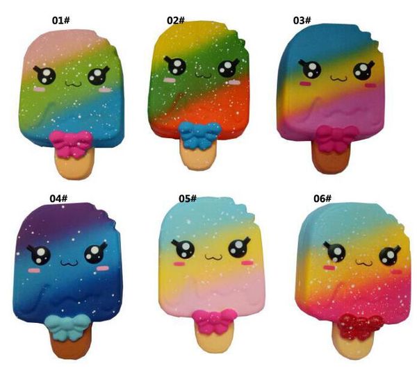 

6 style squishy soft kawaii ice cream scented squishies slow rising squeeze toys stress reliever toy novelty antistress toys