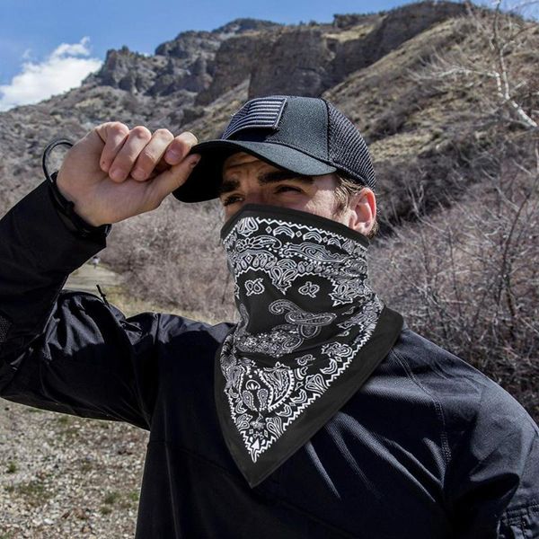 

cycling caps & masks triangle bandanas, Black