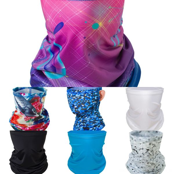

oqve1 versatility seamless scarf tube fishing headband head bandanas cycling face mask head scarf neck gaite bandanna, Black