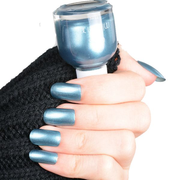 

mifanxi light blue nail polish 10ml lacquer varnish manicure nail art color polish