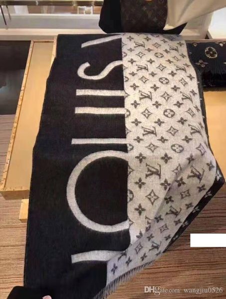 

hot luxury письмо печати зимнего шарф высокого качество классические мужчины и женщины теплого шарф мода имитирует кашемира письмо шарфов wi, Blue;gray