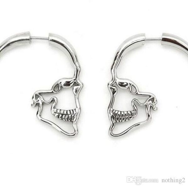

designer jewelry skull charm earrings skeleton heart eyes stud charm earrings for women fashion of shipping, Golden