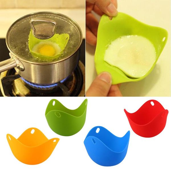 

diy creative natural silicone egg-boiler safety egg steamer multicolor