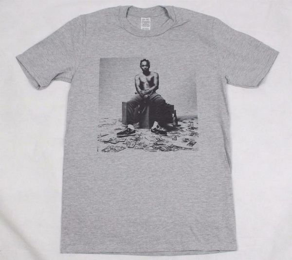 

kendrick lamar grey t-shirt s-xxxl damn j.cole schoolboy q badass rap hiphop fashion t shirt tee, White;black