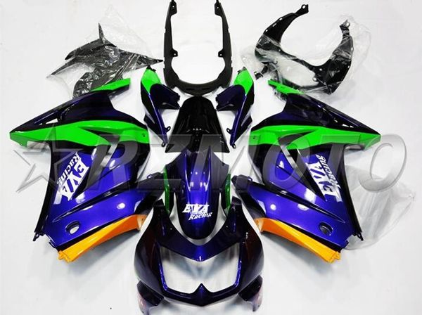 

injection mold new abs motorcycle full fairings kits fit for kawasaki ninja250r ex250 zx250r 250 2008 - 2014 body set dark purple
