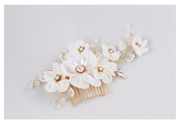 

white lace hair combs for bride wedding hair acessories handmade combs in party prom bridal comb bridal accesso