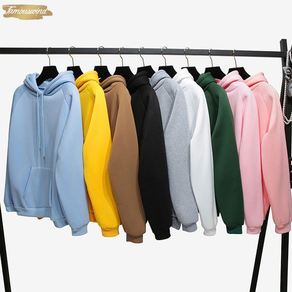 

warm hooded female sweatshirt winter 2019 autumn solid kpop hoodies women polerones ladies femme sweat pullover, Black