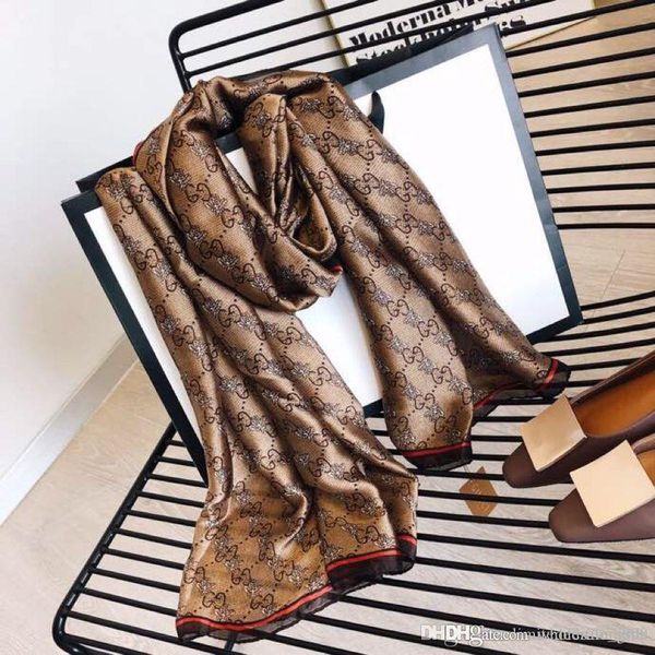 

2019 designer scarf designer luxury scarf brand wool silk silver thread square scarves for women big luxury scarf 90*180cm a1, Blue;gray