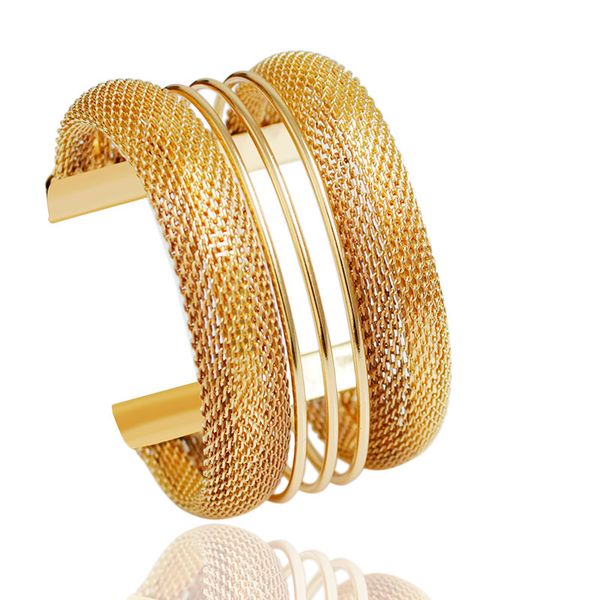 

fu 2015 новый панк-стиль манжеты браслеты геометрия выдалбливают металл браслет одежда ювелирные изделия бижутерия! b422, Black