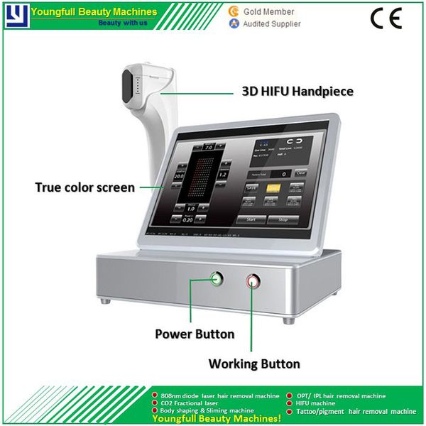 

2 in 1 portable 3d mini hifu anti wrinkle facial care beauty salon equipment cellulite dissolving fat reduction slimmimg machine
