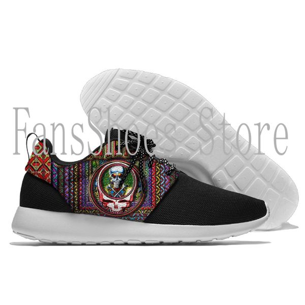 

running shoes for men lace-up athletic trainers sports male shoes outdoor walking grateful dead sneakers