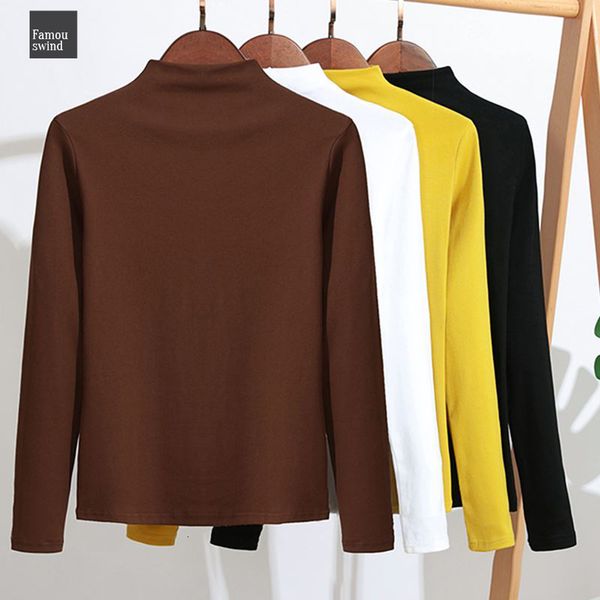 

vrouwen katoenen тенниска 2019 повседневного lange mouw топ футболок кореи herfst tshirt slim fit даст t shirt, White