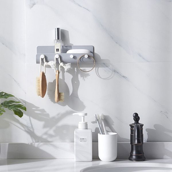 

4 hooks wall mounted keys mail letter organizer storage rack holder hanger decor