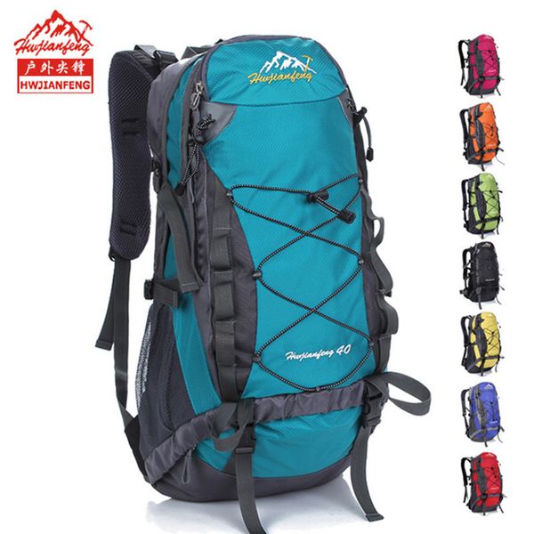 

40l waterproof camping hiking bag men women outdoor climbing camping riding travel backpack tactical shoulder bag sport rucksack